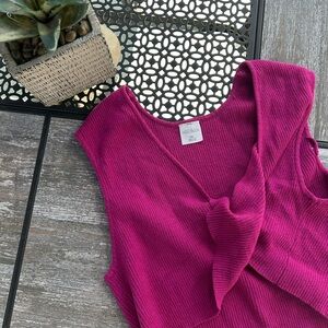 Purple Sweater Crop🤍